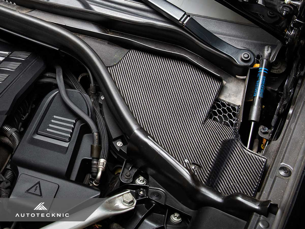 AutoTecknic Dry Carbon Engine Cowl Panel Trim Set - BMW F97 X3M | F98 X4M