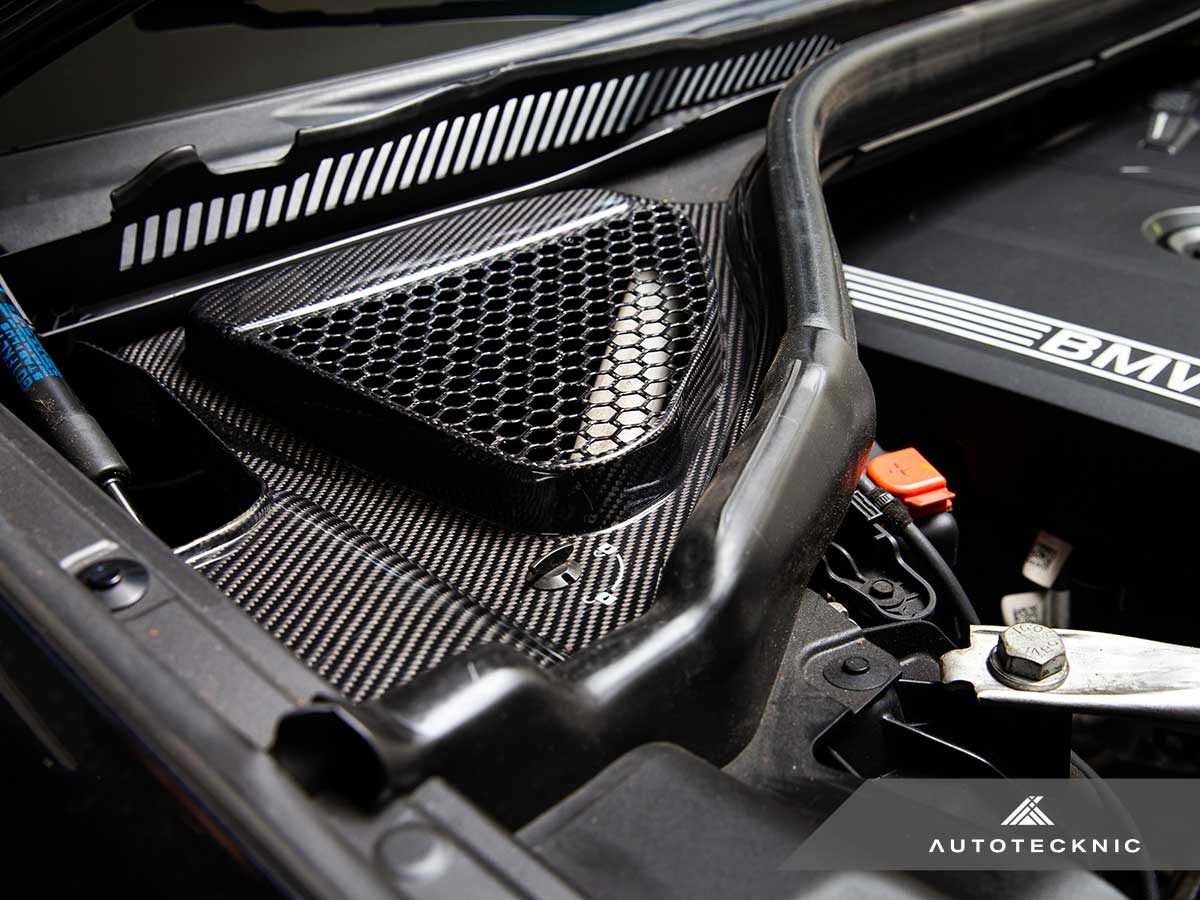 AutoTecknic Dry Carbon Engine Cowl Panel Trim Set - BMW F97 X3M | F98 X4M