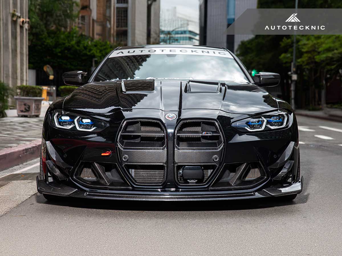 AutoTecknic Dry Carbon Corsa Front Aero Lip - BMW G80 M3 | G82/ G83 M4