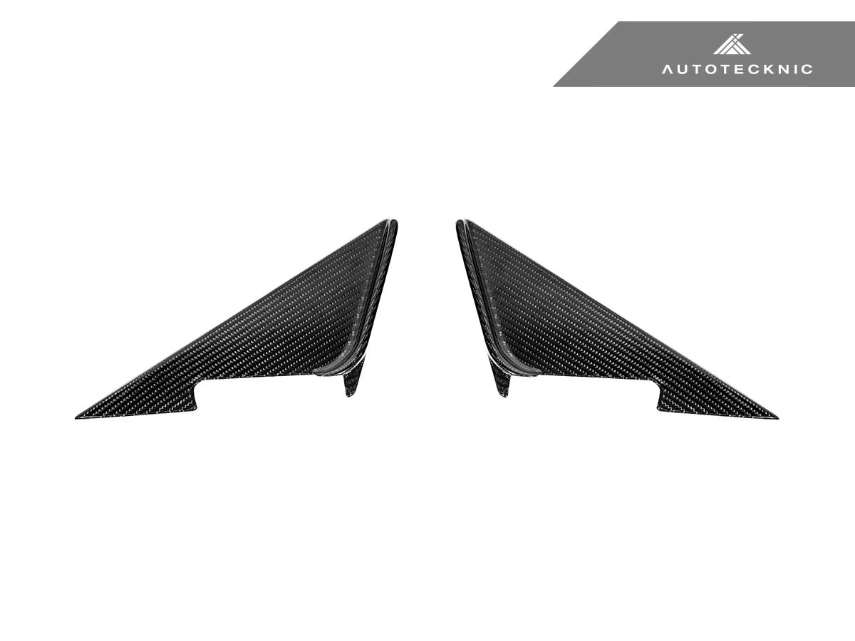 AutoTecknic Dry Carbon Side Mirror Wind Deflector Set - BMW G87 M2