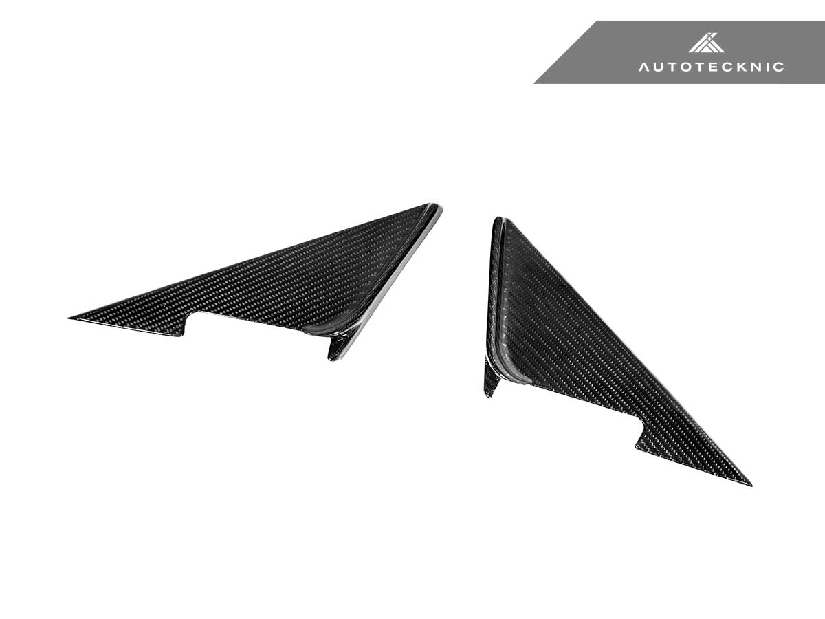 AutoTecknic Dry Carbon Side Mirror Wind Deflector Set - BMW G87 M2