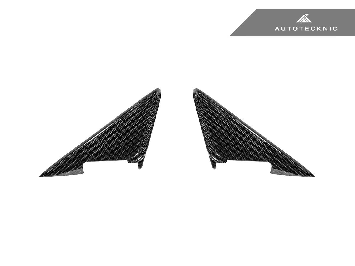 AutoTecknic Dry Carbon Side Mirror Wind Deflector Set - BMW G87 M2