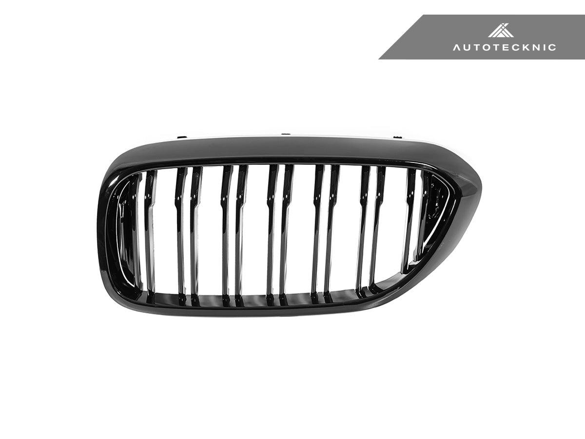 AutoTecknic Dual-Slat Glazing Black Front Grille Set - BMW G30 5-Series Pre-LCI