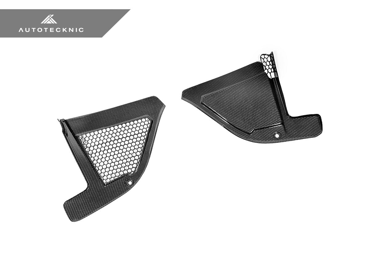 AutoTecknic Dry Carbon Engine Cowl Panel Trim Set - BMW F95 X5M | F96 X6M