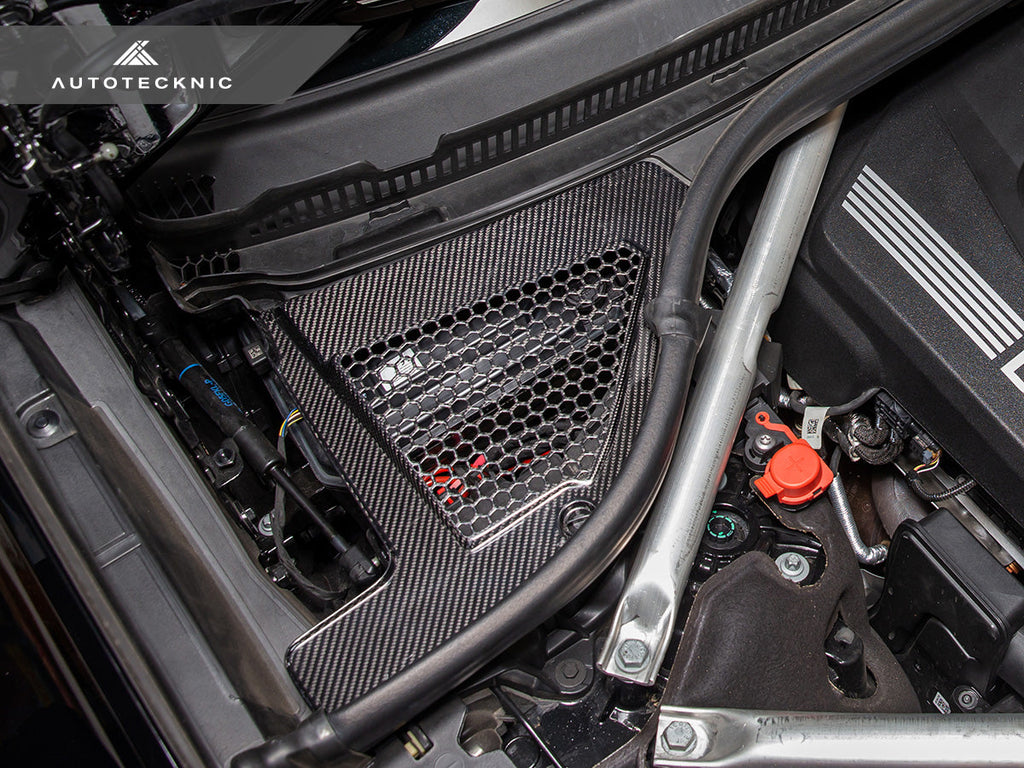 AutoTecknic Dry Carbon Engine Cowl Panel Trim Set - BMW G05 X5 | G06 X6 | G07 X7