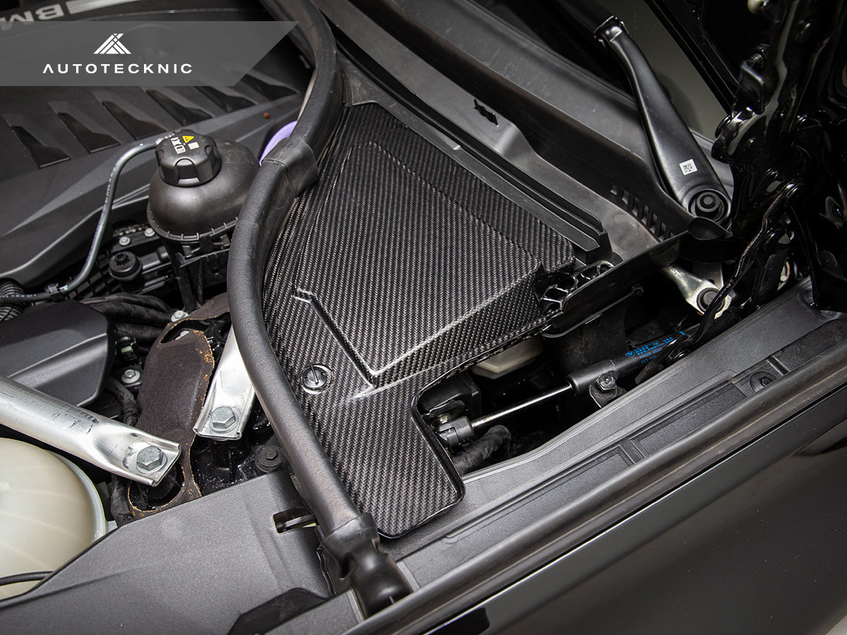 AutoTecknic Dry Carbon Engine Cowl Panel Trim Set - BMW G05 X5 | G06 X6 | G07 X7