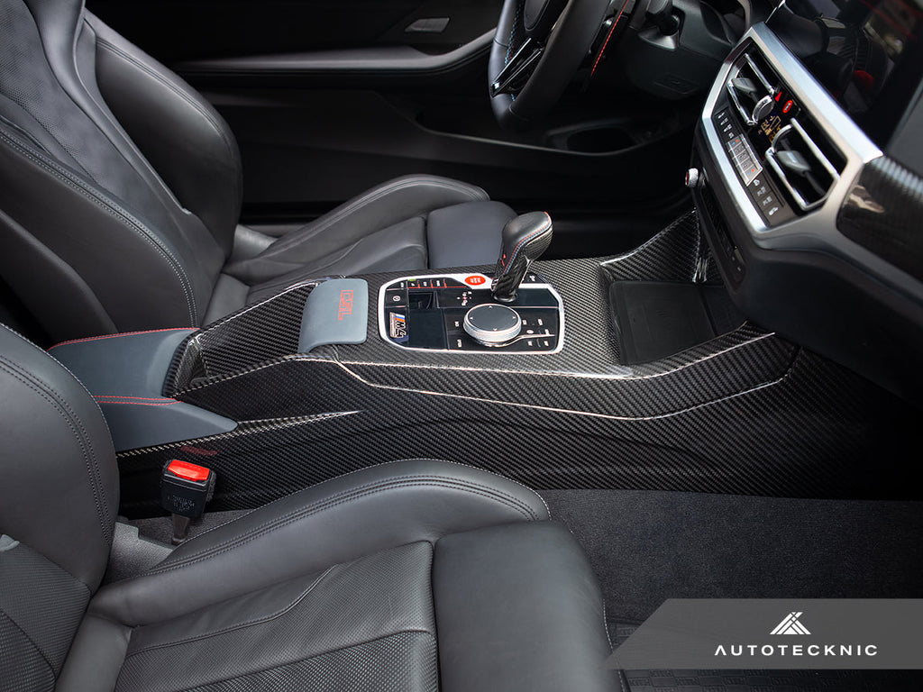 AutoTecknic Pre-Preg Carbon CSL Center Console - BMW G8X M2 / M3 / M4 (Automatic)