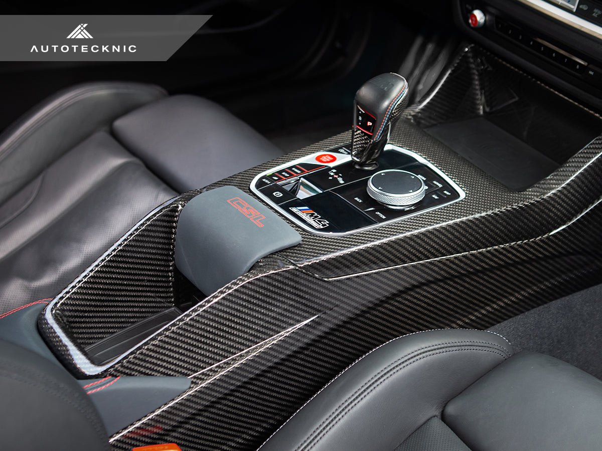AutoTecknic Pre-Preg Carbon CSL Center Console - BMW G8X M2 / M3 / M4 (Automatic)