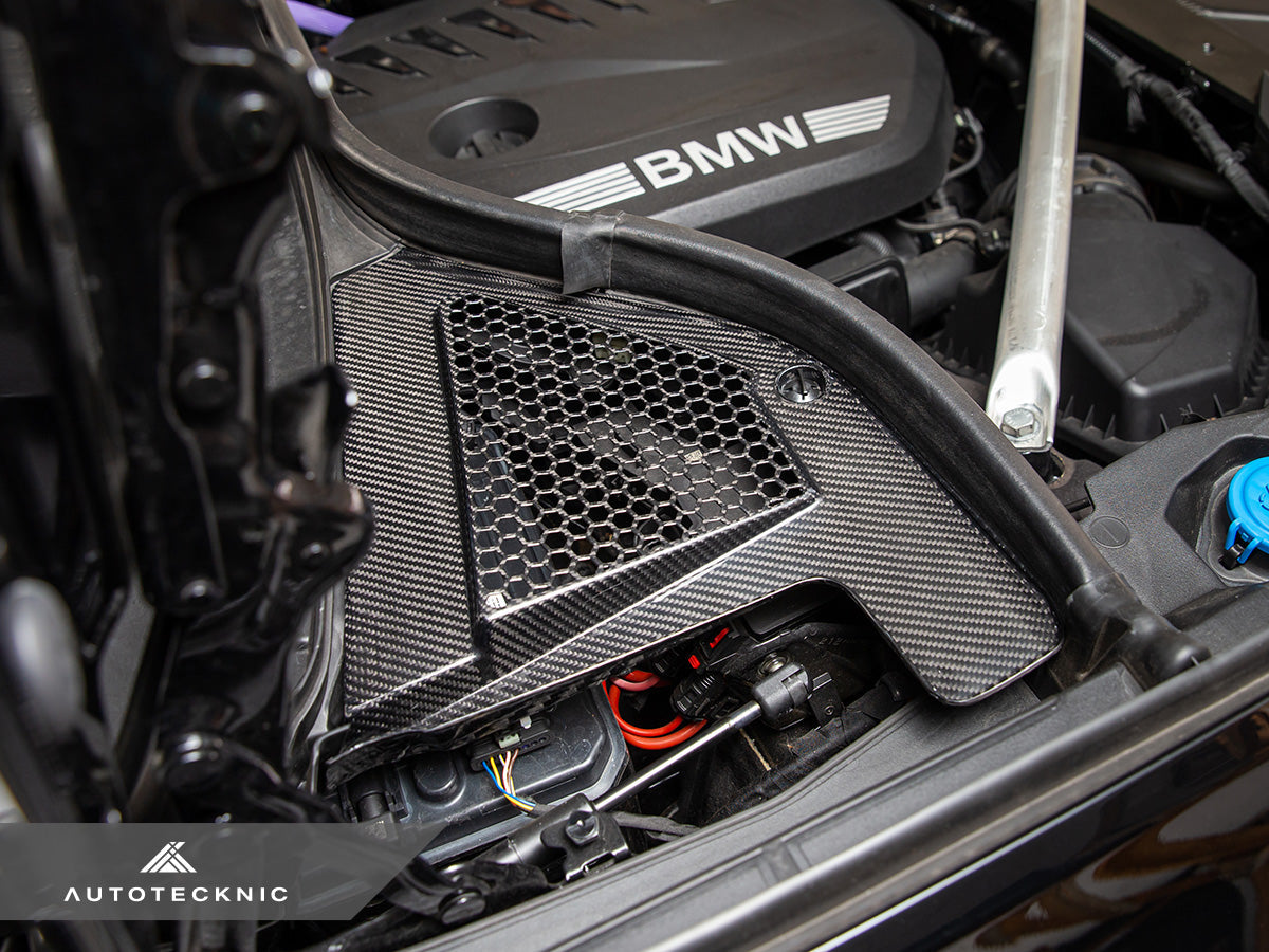 AutoTecknic Dry Carbon Engine Cowl Panel Trim Set - BMW G05 X5 | G06 X6 | G07 X7