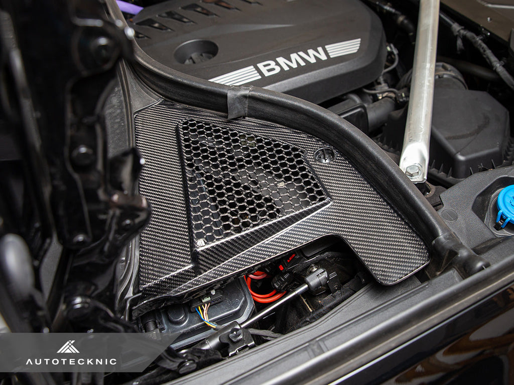 AutoTecknic Dry Carbon Engine Cowl Panel Trim Set - BMW G05 X5 | G06 X6 | G07 X7