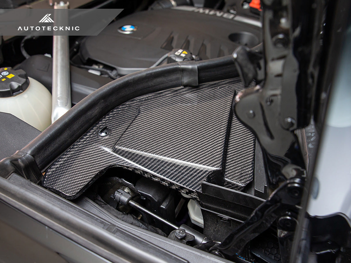 AutoTecknic Dry Carbon Engine Cowl Panel Trim Set - BMW G05 X5 | G06 X6 | G07 X7