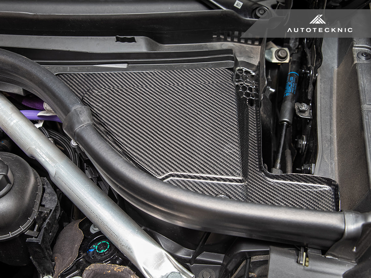 AutoTecknic Dry Carbon Engine Cowl Panel Trim Set - BMW F95 X5M | F96 X6M