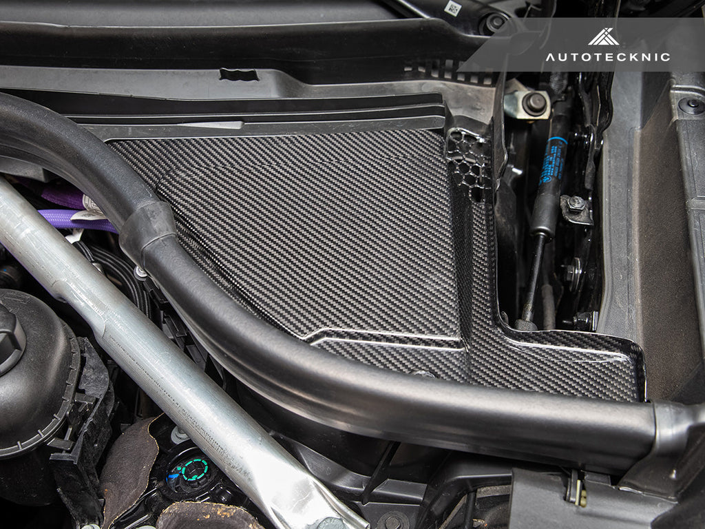 AutoTecknic Dry Carbon Engine Cowl Panel Trim Set - BMW F95 X5M | F96 X6M