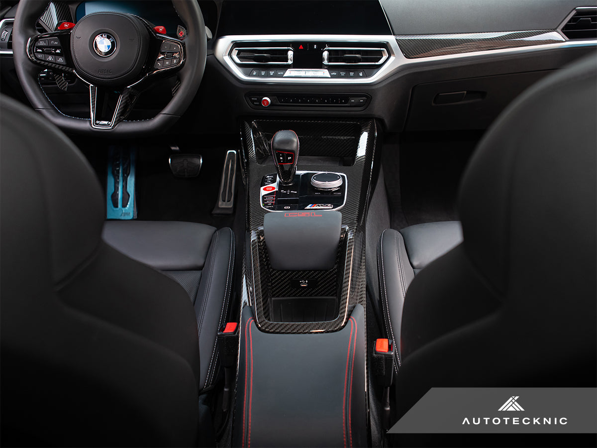 AutoTecknic Pre-Preg Carbon CSL Center Console - BMW G8X M2 / M3 / M4 (Automatic)