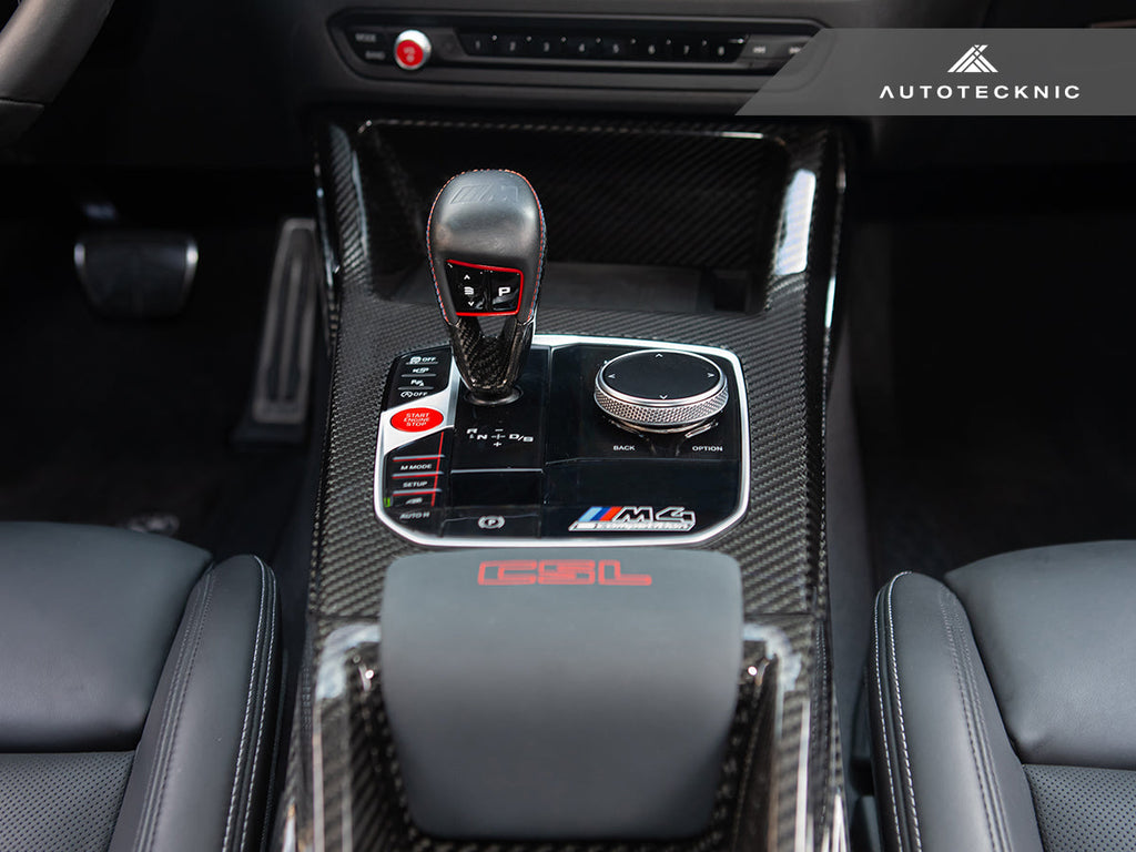 AutoTecknic Pre-Preg Carbon CSL Center Console - BMW G8X M2 / M3 / M4 (Automatic)