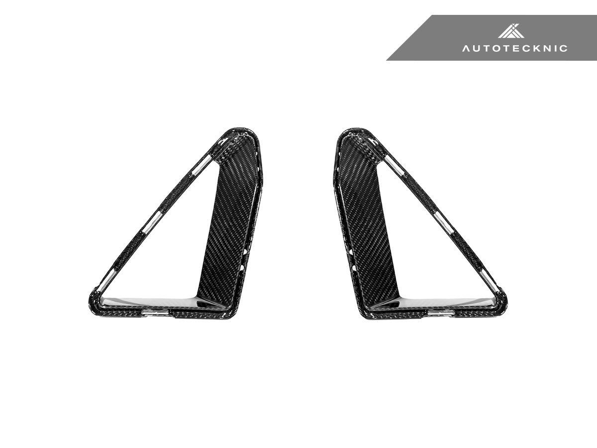 AutoTecknic Front Bumper Carbon Air Curtain Set - BMW G90/ G99 M5