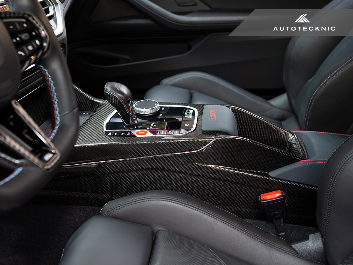 AutoTecknic Pre-Preg Carbon CSL Center Console - BMW G8X M2 / M3 / M4 (Automatic)