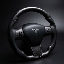 Load image into Gallery viewer, Carbon Fiber Sport Steering Wheel for Tesla Model 3 / Y 【Style 39】