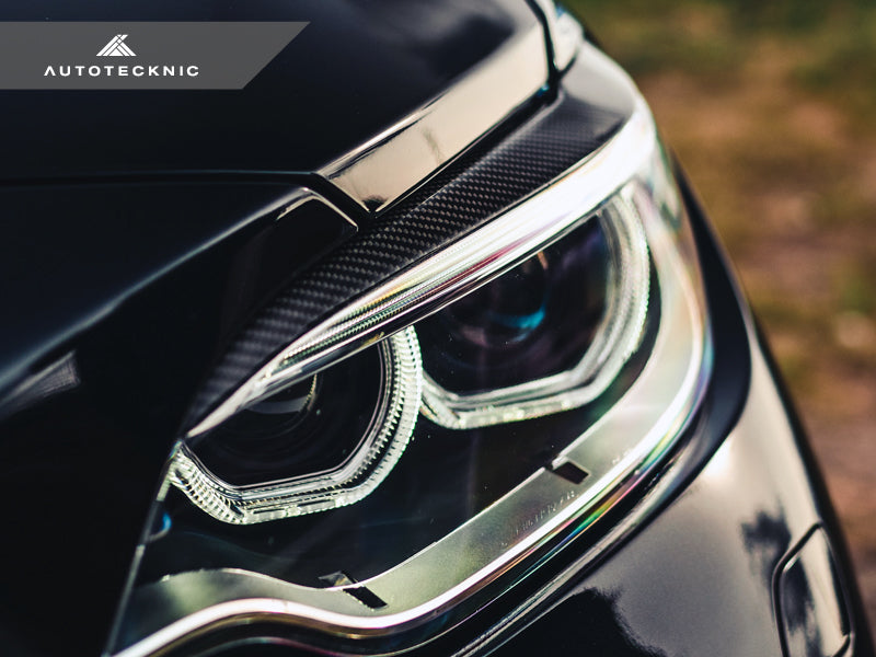 AutoTecknic Carbon Fiber Headlight Trim Set - BMW F87 M2 | M2 Competition | F22 2-Series