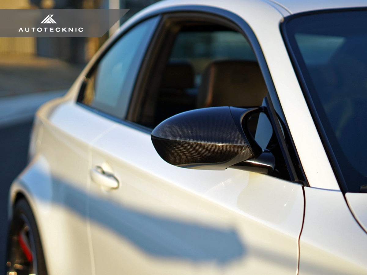 AutoTecknic Replacement Version II Dry Carbon Mirror Covers - BMW E9X M3 | E82 1M