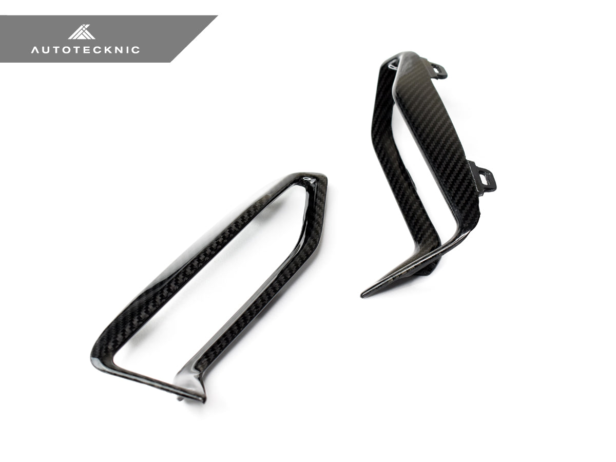 AutoTecknic Dry Carbon Front Bumper Grille Trim Set - BMW G20 M340i M-Sport Pre-LCI