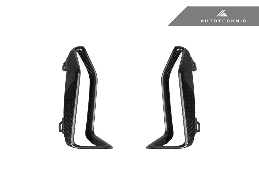 AutoTecknic Dry Carbon Front Bumper Grille Trim Set - BMW G20 M340i M-Sport Pre-LCI