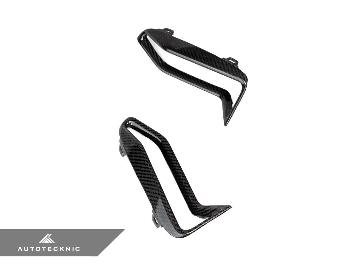 AutoTecknic Dry Carbon Front Bumper Grille Trim Set - BMW G20 M340i M-Sport Pre-LCI