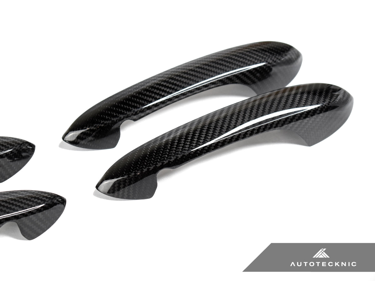 AutoTecknic Dry Carbon Door Handle Trim Set - BMW G80 M3