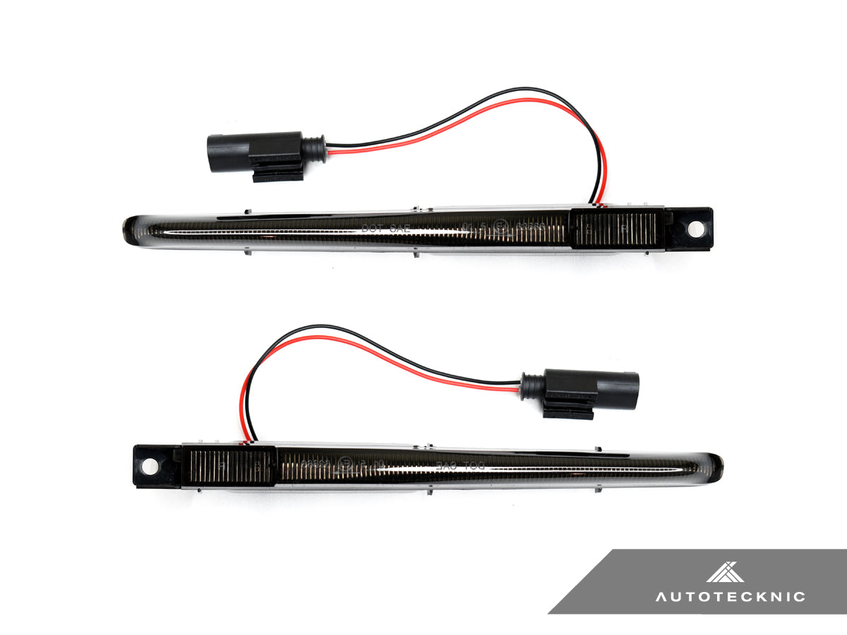 AutoTecknic Tinted Sequential LED Fender Turn Signal Set - BMW F10 M5