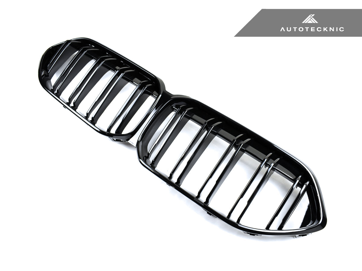 AutoTecknic Dual-Slats Gloss Black Front Grille - BMW F44 2-Series Gran Coupe