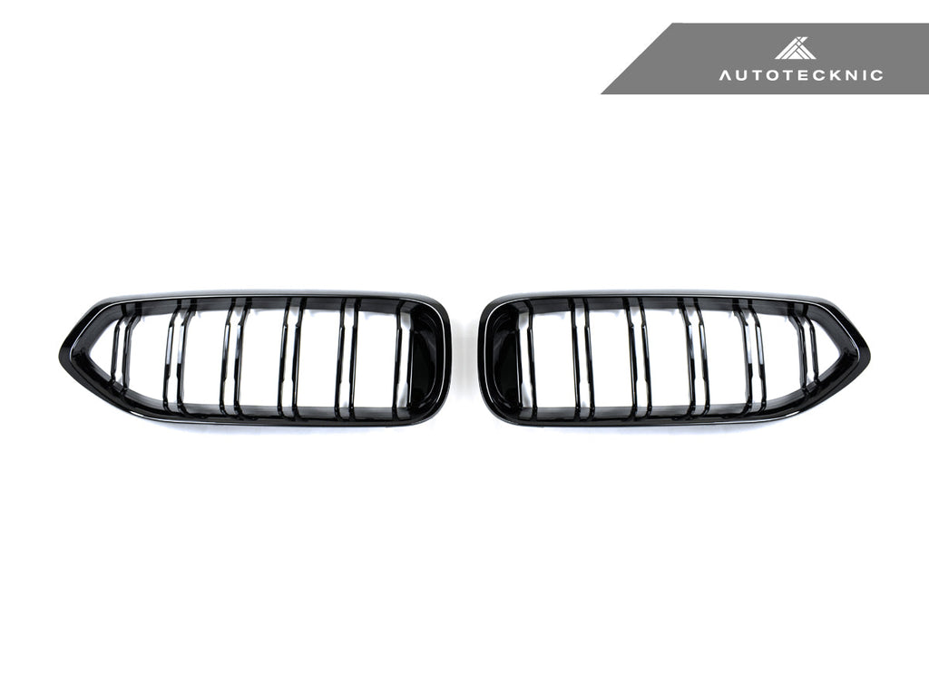 AutoTecknic Dual-Slats Gloss Black Front Grille Set - BMW G29 Z4
