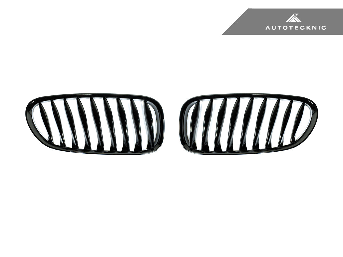 AutoTecknic Gloss Black Front Grille Set - BMW E85 Z4 / Z4M