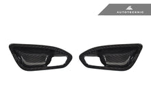 Load image into Gallery viewer, AutoTecknic Dry Carbon Interior Door Handle Trim Set - BMW F87 M2 | F22 2-Series | F20 1-Series
