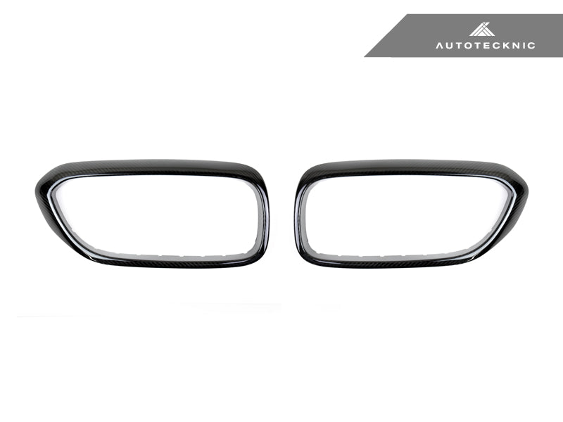 AutoTecknic Dry Carbon Fiber Front Grille Covers - BMW G30 5-Series