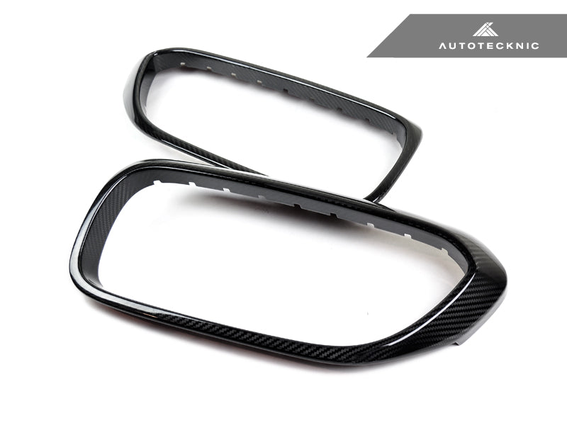 AutoTecknic Dry Carbon Fiber Front Grille Covers - BMW G30 5-Series