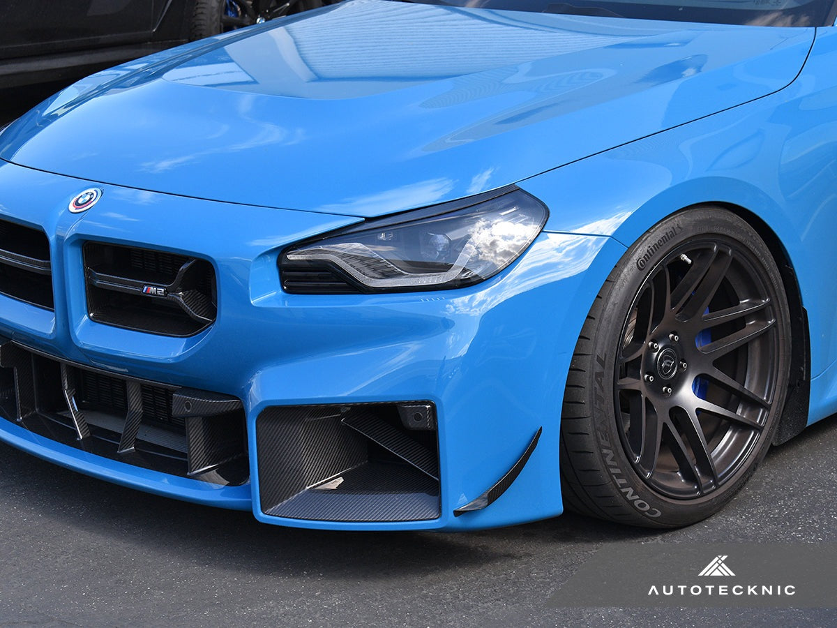 AutoTecknic Dry Carbon OEM-Spec Center Bumper Trim - BMW G87 M2