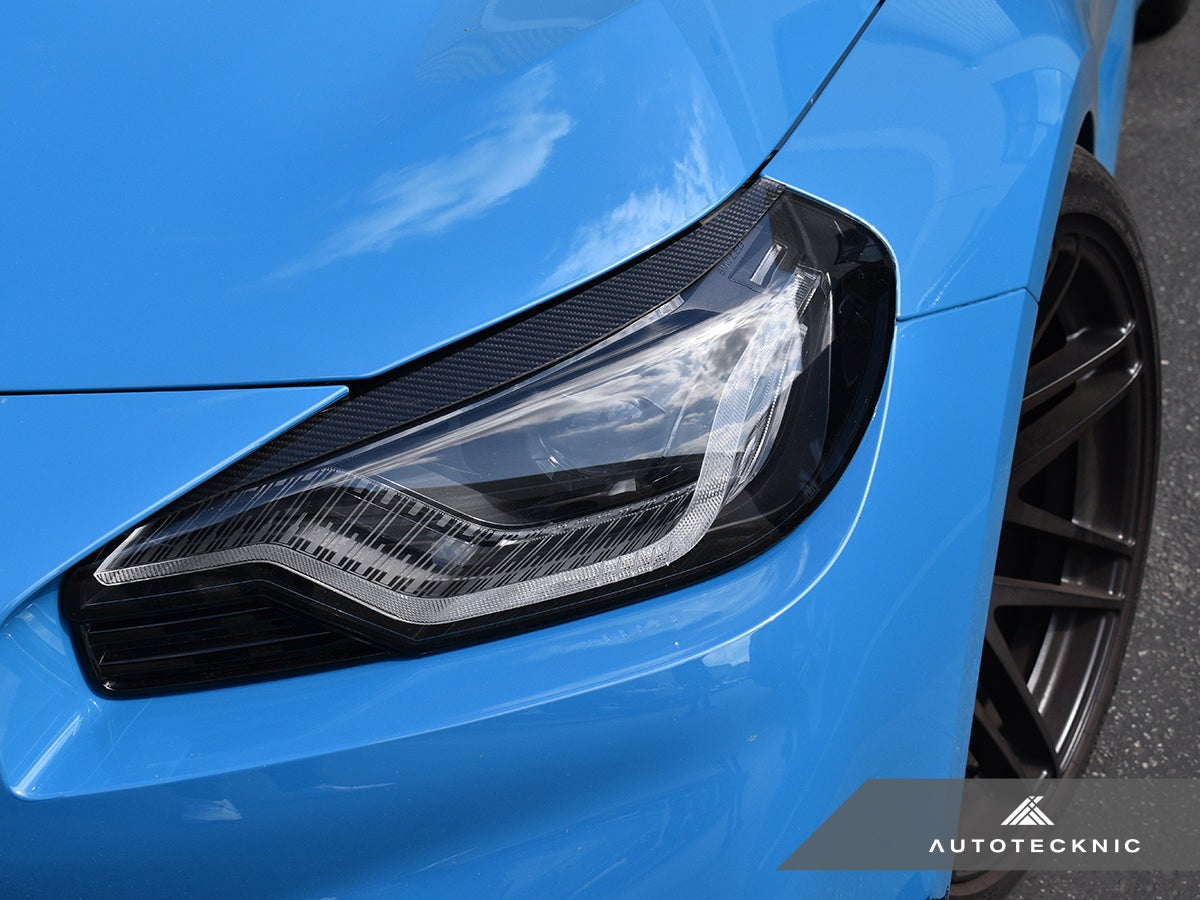 AutoTecknic Carbon Fiber Headlight Trim Set - BMW G87 M2
