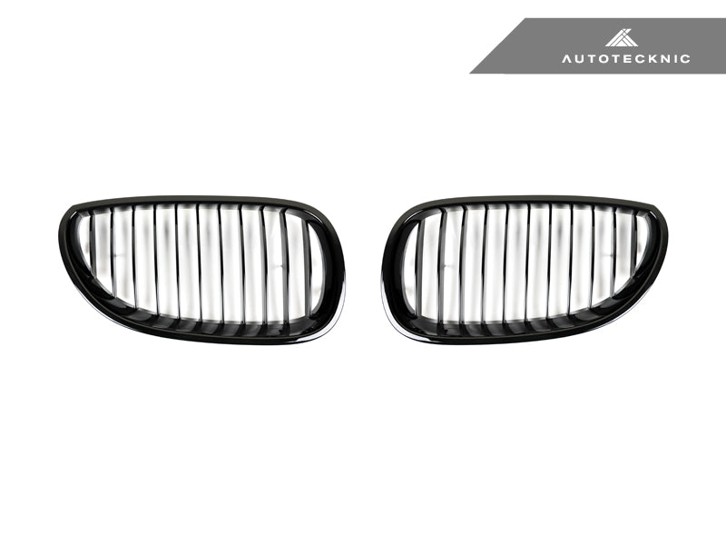 AutoTecknic Glazing Black Front Grille Set - BMW E60 5-Series | M5