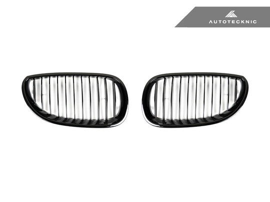 AutoTecknic Gloss Black Front Grille Set - BMW E60 5-Series | M5