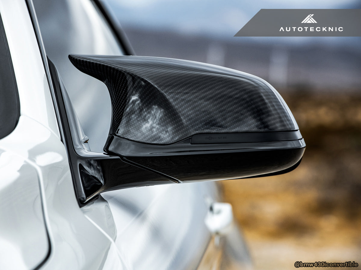 AutoTecknic Version III M-Inspired Dry Carbon Mirror Housing Kit - BMW F22 2-Series | F30 3-Series | F32 4-Series | F87 M2