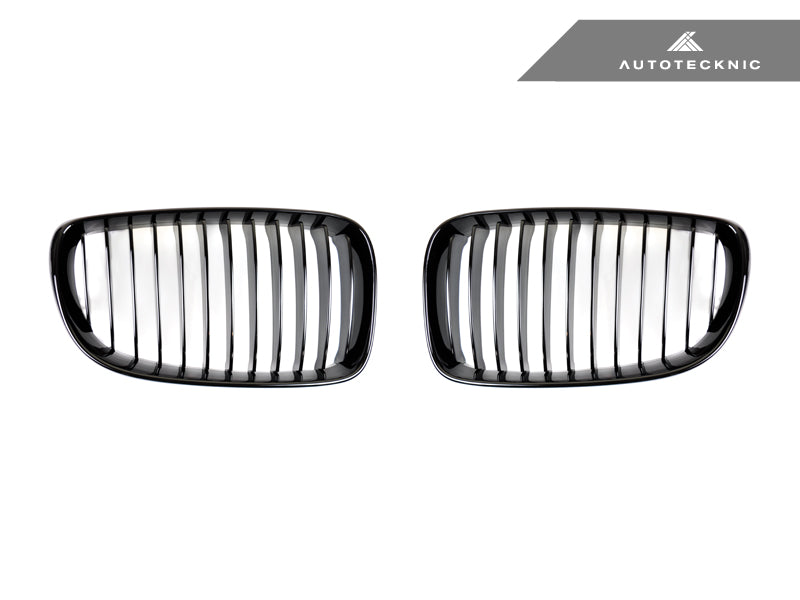 AutoTecknic Glazing Black Front Grille Set - BMW E82 1-Series & 1M