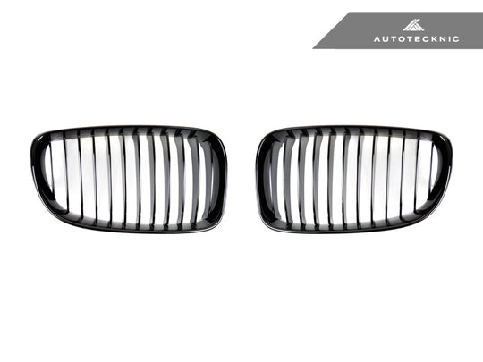 AutoTecknic Gloss Black Front Grille Set - BMW E82 1-Series & 1M