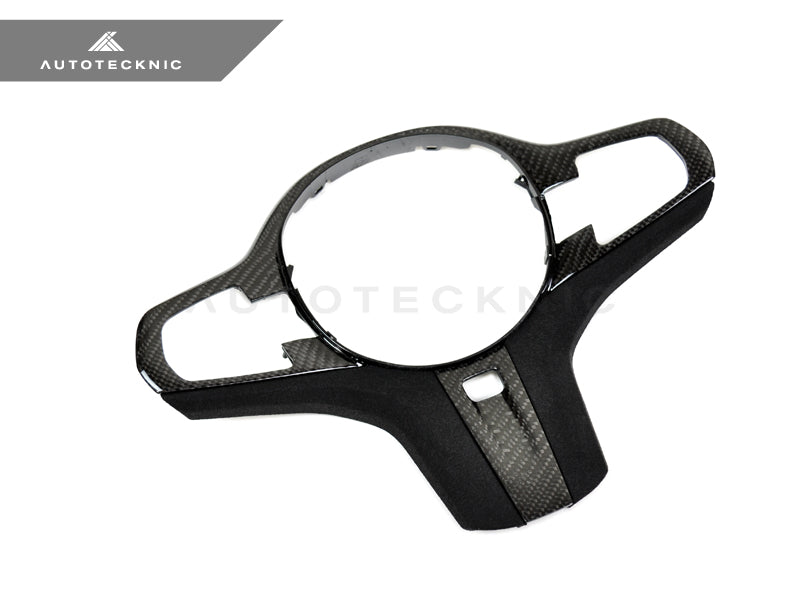 AutoTecknic Carbon Alcantara Steering Wheel Trim - BMW G30 5-Series | G32 6-Series GT