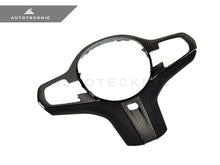 Load image into Gallery viewer, AutoTecknic Carbon Alcantara Steering Wheel Trim - BMW G30 5-Series | G32 6-Series GT