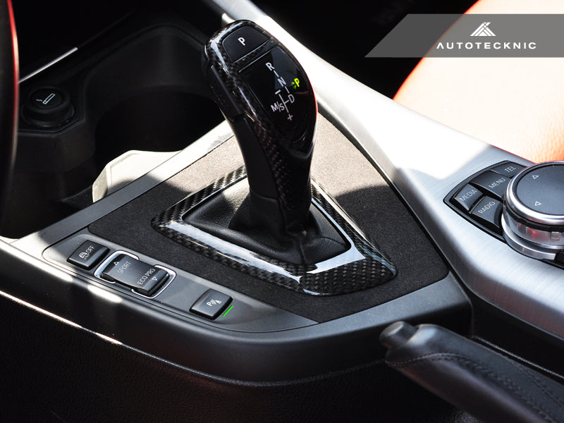 AutoTecknic Carbon Alcantara Shift Console Trim - BMW F87 M2 | F20 1-Series | F22 2-Series