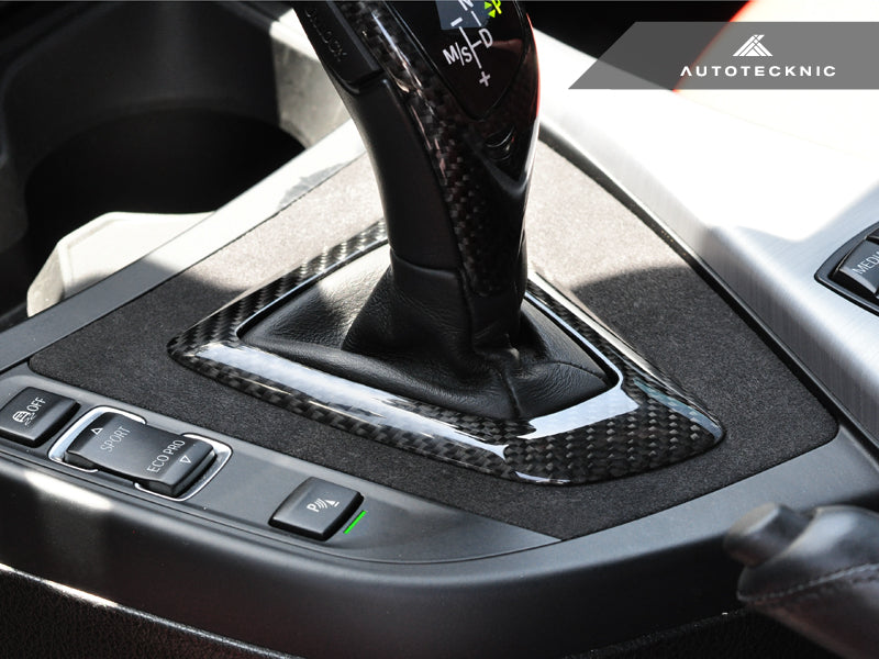 AutoTecknic Carbon Alcantara Shift Console Trim - BMW F87 M2 | F20 1-Series | F22 2-Series
