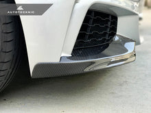 Load image into Gallery viewer, AutoTecknic Vacuumed Carbon Fiber Aero Splitters - BMW F32/ F33/ F36 4-Series M-Sport