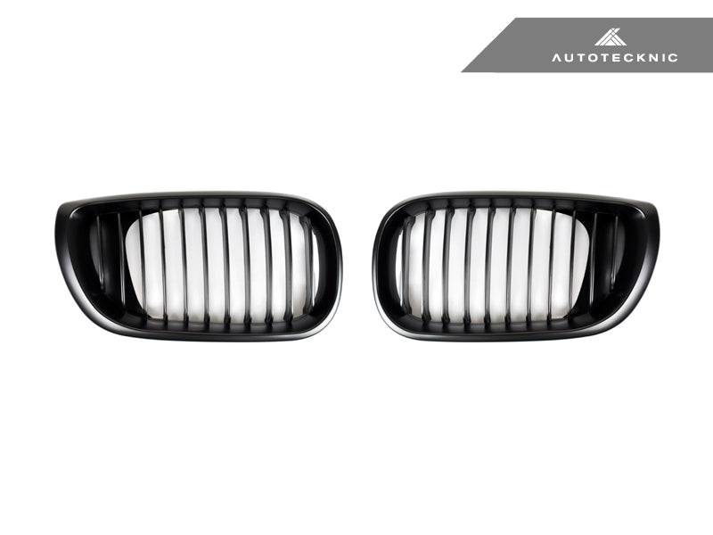 AutoTecknic Glazing Black Front Grille Set - BMW E46 3-Series LCI Sedan (2002-2005)