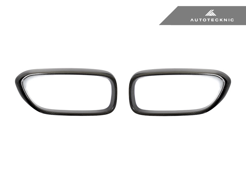 AutoTecknic Carbon Fiber Front Grille Surround Set - BMW F90 M5