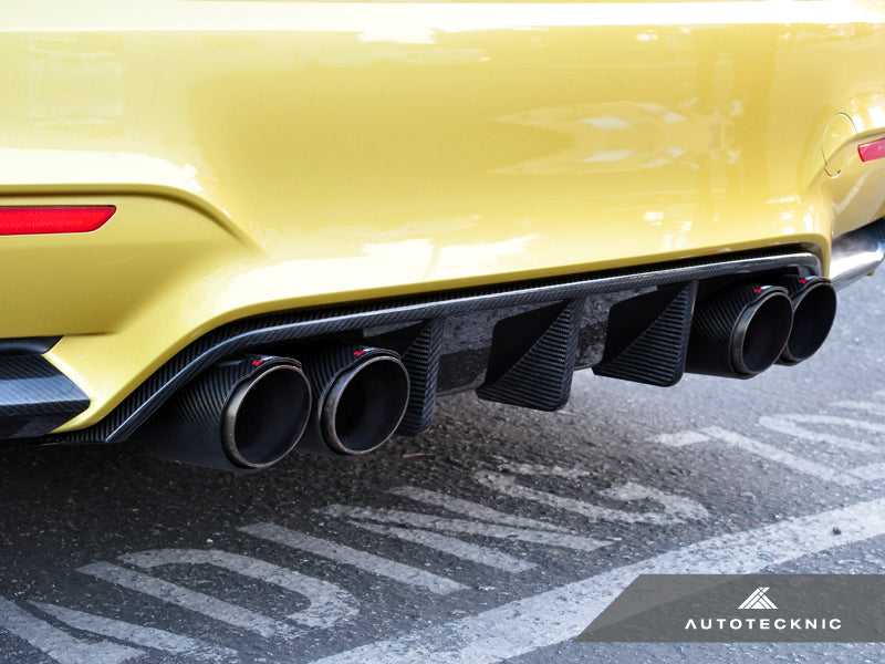 AutoTecknic Dry Carbon Extended-Fin Competition Rear Diffuser - BMW F80 M3 | F82/ F83 M4